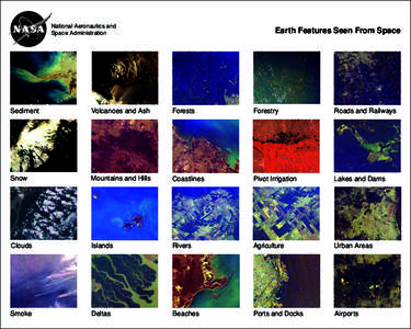 National Aeronautics and Space Administration Earth Features Seen From Space  Sediment