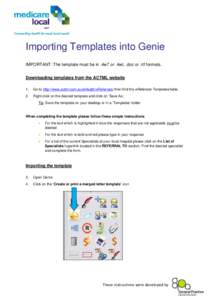Microsoft Word - Importing Templates into Genie_ACTML.docx