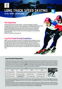 LONG TRACK SPEED SKATING at the Winter Universiade