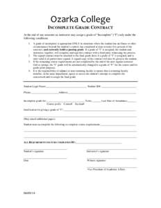 Incomplete Grade Contract Form 2014