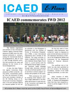 ICAED January — June 2012 Volume 1, Issue 1  I n f o r m .