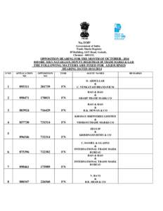 No.TOP/ Government of India Trade Marks Registry IP Building, GST Road, Guindy, Chennai[removed].