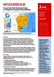 Political geography / Food and drink / International Fund for Agricultural Development / Adaptation to global warming / Cassava / Mozambique / Agriculture / United Nations / Poverty / United Nations Development Group