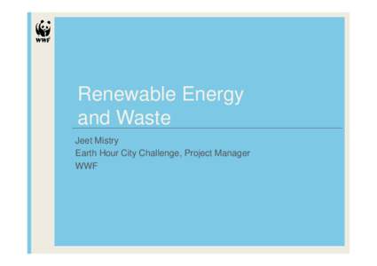 Jeet Mistry, WWF, Waste management roundtable