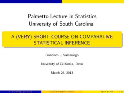 Statistical inference / Decision theory / Bayesian inference / Bayes estimator / Loss function / Estimator / Admissible decision rule / Mean squared error / Maximum likelihood / Statistics / Estimation theory / Statistical theory