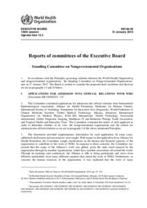EXECUTIVE BOARD 136th session Agenda item 13.3 EB136[removed]January 2015