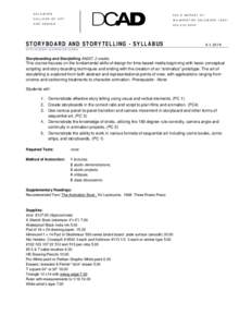 Microsoft Word - Story Board and Storytelling Syllabus