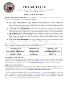 Microsoft Word - Public Hearing Notice_Election, Arts, Labor Relations_v2.doc