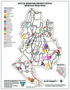 BATTLE MOUNTAIN DISTRICT OFFICE  Wilderness Study Areas Wildernes Study Area
