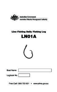 Line Fishing Daily Fishing Log - LNO1A