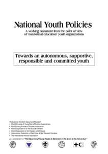 National Youth Policies A working document from the point of view of 