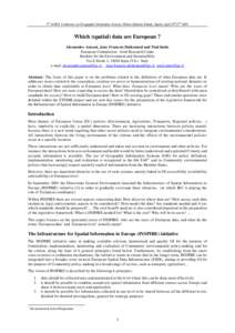 Prediction / Evaluation / Technology assessment / Infrastructure for Spatial Information in the European Community / Environmental economics / Spatial data infrastructure / Environmental impact assessment / Global Monitoring for Environment and Security / European Union / Geographic information systems / Impact assessment / Environment