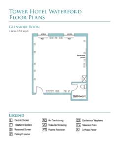 Tower Hotel Waterford Floor Plans Glenmore Room ■  Area 37.2 sq.m