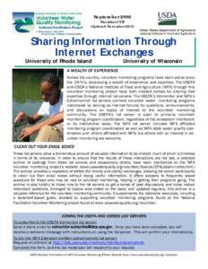 September 2006 Factsheet VII (Updated November[removed]Sharing Information Through