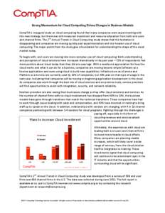 Research Brief - CompTIA 2nd Annual Cloud Study v1