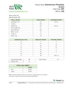 DAP / Diammonium phosphate / Fluoride / Guar / Chemistry / Agriculture / Matter