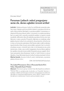 03 - PolonaSitar:07 Page 73  Monitor ISH (2012), XIV/2, 73–107 Izvirni znanstveni članek Original scientific article prejeto: 19.