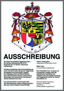 Der Verein Kunsthalle[n] Toggenburg plant die nächste Ausstellung arthur #6 im September 2011 in Eschen, Fürstentum Liechtenstein. Für diese Ausstellung sind Kunstschaffende gesucht, mit einem klaren Bezug zum Toggenb