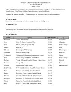 DOWNSTATE LOCAL RECORDS COMMISSION