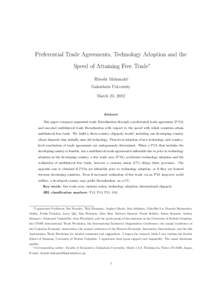 Preferential trading area / World Trade Organization / Trade pact / Free trade area / Most favoured nation / Free trade / North American Free Trade Agreement / General Agreement on Tariffs and Trade / Generalized System of Preferences / International trade / International relations / Business