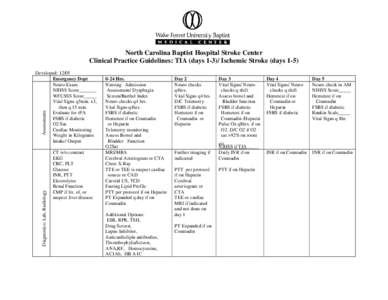 Microsoft Word - North Carolina Baptist Hospital Stroke Center.doc