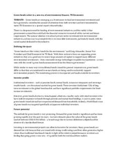 Government bonds / Bonds / Financial services / War bond / Mutual fund / Financial market / Debt / Climate bond / High-yield debt / Financial economics / Investment / Economics