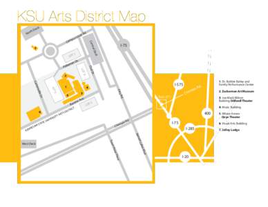 KSU Arts District Map h ort ck