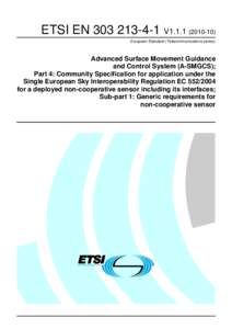European Telecommunications Standards Institute / 3GPP / Interoperability / Electronics / Technology / Standards organizations / Advanced Surface Movement Guidance and Control System / Airports