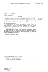 PUBLIC LAW[removed]—NOV. 6, [removed]STAT[removed]Public Law[removed]107th Congress