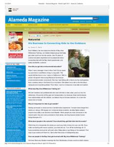 [removed]Naturalist - Alameda Magazine - March-April[removed]Alameda, California Temp: 59.0F More info