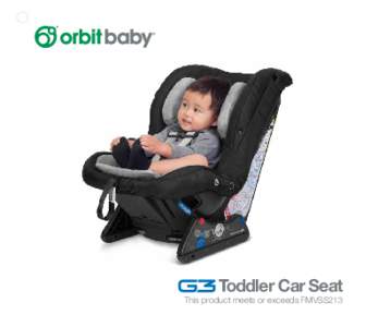 Toddler Car Seat  This product meets or exceeds FMVSS213 Before You Begin	 Terms You Need to Know