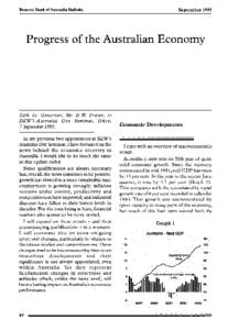 Progress of the Australian Economy