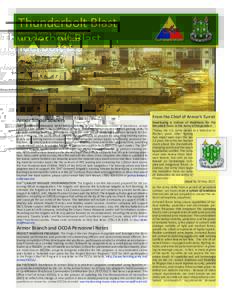 Thunderbolt Blast Monthly Armor School Newsletter Vol. 2, Issue 5 MAYArmor School Soldiers