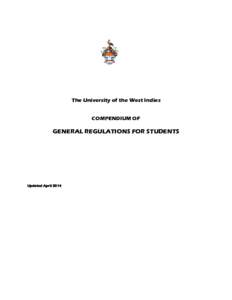 UNIVERSITY REGULATIONS  FOR STUDENTS