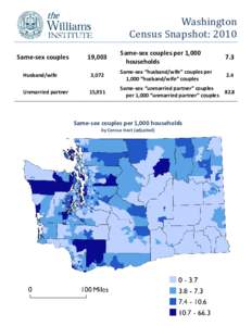 Washington Census Snapshot: 2010 Same-sex couples 19,003