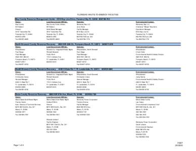 Florida's Waste-to-Energy Facilities - Recycling - Solid & Hazardous Waste - Florida DEP - [5c.pdf]