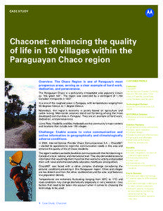 CASE STUDY  Chaconet: enhancing the quality