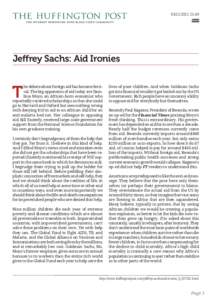 [removed]:49 World Jeffrey Sachs: Aid Ironies  T