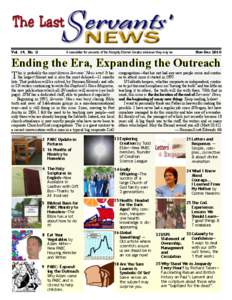 The Last Vol. 14, No. 2 A newsletter for servants of the Almighty Eternal Creator, wherever they may be  Nov-Dec 2010