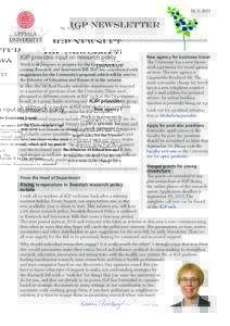 Nr. 3, 2015  IGP Newsletter IGP provides input on research policy Work is in progress to prepare for the Government’s upcoming Research and Innovation Bill. IGP has contributed with