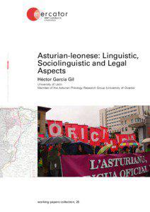 ASTURIANOLLIONÉS • CASTELLANO • ENGLISH • CATALÀ  Asturian-leonese: Linguistic,