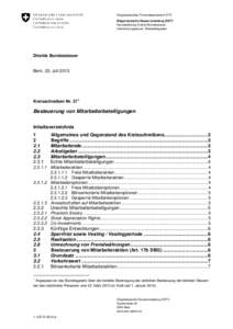 Eidgenössisches Finanzdepartement EFD Eidgenössische Steuerverwaltung ESTV Hauptabteilung Direkte Bundessteuer, Verrechnungssteuer, Stempelabgaben  