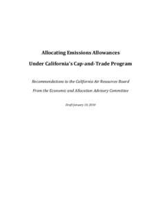 Allocating Emissions Allowances