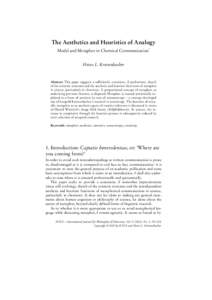 Cognition / Charles Sanders Peirce / Cognitive science / Philosophy of language / Aesthetics / Sign / Metaphor / Course in General Linguistics / George Lakoff / Science / Semiotics / Literature