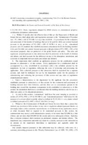 CHAPTER 1 AN ACT concerning contaminated property, supplementing Title 52 of the Revised Statutes, and amending and supplementing P.L.1983, c.330. BE IT ENACTED by the Senate and General Assembly of the State of New Jers