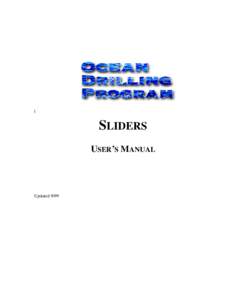 l  SLIDERS USER’S MANUAL  Updated 9/99