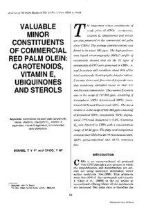 JOURNAL OF OIL PALM RESEARCH 12(l)  in normal males. Am. J. Clin. Nutr., 55: [removed].
