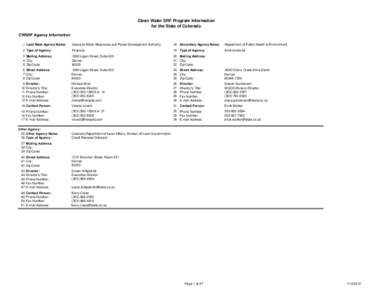 Clean Water NIMS Data Report