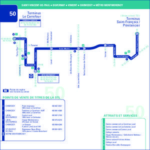 SAINT-VINCENT-DE-PAUL • DUVERNAY • VIMONT • CHOMEDEY • MÉTRO MONTMORENCY  Terminus