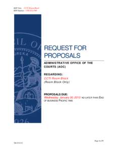 Auctioneering / Outsourcing / Request for proposal / Proposal / Judicial Council of California / Business / Sales / Procurement